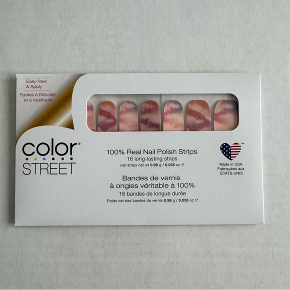 *Retired* Color Street: Painted Dawn | Pastel Pink Clouds Watercolor Purple - Picture 3 of 12